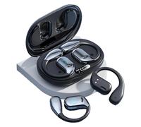 Auriculares traductores con IA y traducción en tiempo real, diseño cómodo de oído abierto, auriculares inalámbricos para 144 idiomas, estuche de