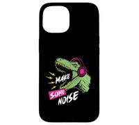 Auriculares Trex Bass Music Rock Techno Dinosaur Band Carcasa para iPhone 15