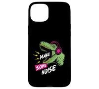 Auriculares Trex Bass Music Rock Techno Dinosaur Band Carcasa para iPhone 15 Plus