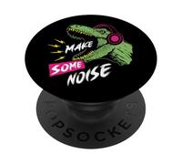 Auriculares Trex Bass Music Rock Techno Dinosaur Band PopSockets PopGrip Adhesivo