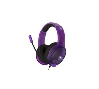 Auriculares Turtle Beach Airlite Fit con cable, micrófono abatible y licencia Nintendo, negro y púrpura