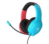 Auriculares Turtle Beach Airlite Fit con cable, micrófono plegable y cancelación de ruido, negro azul rojo
