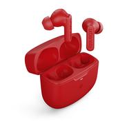Urbanista Atlanta Auriculares Inalámbricos con Cancelación Activa de Ruido Híbrida, Auriculares Resistentes a Salpicaduras, Multipunto Bluetooth, Estuche de Carga Inalámbrica, Rojo Vibrante