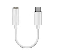 Auriculares USB 3.1 tipo C para Samsung Galaxy S25 S24 S23 S22 S21 Ultra 5G FE A17 A16 A26 A36 A56 A55 A35 A54 A53 USB-C 3,5 mm auriculares digital conector hembra adaptador de audio cable blanco
