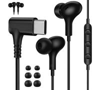 Auriculares USB C 90° Grados para Galaxy A56 A36 5G A55 A35 Samsung A26 A16 A17, In Ear Magnético Tipo C Audifonos con Cable Microfono Cancelación Ruido para iPhone 16e 17 Pixel 10 9 Xiaomi 15 POCO X7