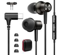 Auriculares USB C 90° Grados para iPhone 17e Air 16 iPad Mini, Estéreo In Ear Tipo C Audifonos con Cable Micrófono Magnéticos para Galaxy A57 A56 A37 para Samsung S26 5G Pixel 10a 9 Redmi Note 15 Pro+