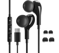 Auriculares USB C, auriculares con cable tipo C con micrófono compatible con iPhone 16 15 Pro Max Plus,iPad Pro Air,Huawei P70/60/50,Samsung Galaxy S25/S24/S22/S21/Ultra,Google Pixel 9/8,Xiaomi