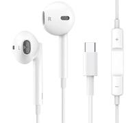 Auriculares USB C, auriculares con cable tipo C con micrófono para iPhone 16, 15 Pro Max Plus, iPad Pro Air,Huawei P60/50/40/30,Samsung Galaxy S23/S22/S21/S20/Ultra,Google Pixel 8/7,Xiaomi,Android