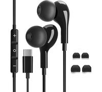 Auriculares USB C, auriculares magnéticos con cable HiFi estéreo compatibles con iPhone 17/16/15 Pro Max Plus,iPad Pro Air,Samsung Galaxy S25/S24/S23/Ultra,Google Pixel,Huawe,Xiaomi,Android,Type C