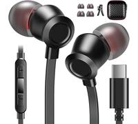 Auriculares USB C con Cable Auriculares para iPhone 16 Plus 15 Pro MAX en el oído cancelación de Ruido Auriculares Tipo C micrófono Control Volumen para Google Pixel 8 9 Pro Galaxy s25 Ultra A16 S24