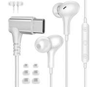 Auriculares USB C con Cable para Samsung A36 A56 A57 A35 5G Galaxy S26,Magnético 90°Grado Tipo C Audifonos In Ear con Microfono Cancelación Ruido para iPad Mini iPhone 17 16e Pixel 10 Redmi Note 15Pro