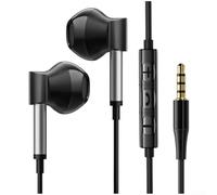 Auriculares USB C con micrófono, 1,2 m, HiFi, auriculares intrauditivos para Xiaomi para redmi Buds 5 Neo para Huawei Smartphone (conector negro de 3,5 mm)