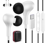 Auriculares USB C In Ear para Galaxy A16 A17 A26 5G Samsung A56 A36 A55 A35, Magnéticos Tipo C Audifonos con Cable Micrófono para iPhone 16e 15 Pro Pixel 9 8a 7a Redmi Note 14 Pro+ Xiaomi Poco X7 Pro