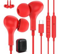 Auriculares USB C para Galaxy A57 A37 A56 A55 A27 A16 5G Samsung S26 S25 | Magnéticos Tipo C Audifonos con Cable Micrófono Control de Volumen,Auricular USB C para iPhone 17 16e Pixel 10a 9 Mi 17T iPad