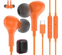 Auriculares USB C para Galaxy A57 A37 A56 A55 A27 A16 5G Samsung S26 S25 | Magnéticos Tipo C Audifonos con Cable Micrófono Control de Volumen,Auricular USB C para iPhone 17 16e Pixel 10a 9 Mi 17T iPad