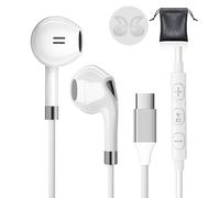 Auriculares USB C para iPhone 15 16 17 Pro MAX Plus Samsung S25 S23 Ultra S22 A16 A54 A17 5G Cascos Tipo C con Micrófono Control Volumen Auriculares con Cable Tipo C para Pixel 8 7 Xiaomi 14