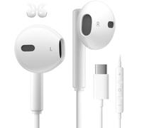 Auriculares USB C para iPhone 15 16 17 Pro MAX Samsung S24 S25 S23 Ultra | Auriculare Tipo C con Micrófono para S22 A55 A54 A35 A16 5G Pixel 9 Xiaomi 15 Control Volumen Auriculares con Cable Tipo C