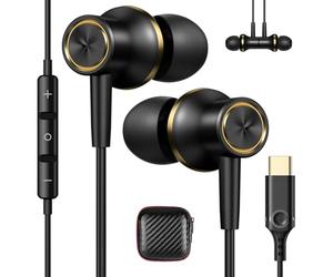 Auriculares USB C para iPhone 15 16 Pro 17 Air Xiaomi 15 Pad 7 6 5,Magnéticos Estéreo Cancelación Ruido Auriculares USB Tipo C con Microfono para Samsung Galaxy A34 A54 A55 A35 A36 Poco X7 Pixel 9a