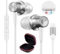 Auriculares USB C para iPhone 16 17 Pro Max 5G Galaxy A55 A35 A54 A34 Samsung A56 A36,Magnéticos Cancelación Ruido Estéreo Audifonos Tipo C con Micrófono para Xiaomi 15 POCO X7 Pad7 6 5 Pixel 10 9 Pro