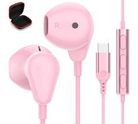 Auriculares USB C para iPhone 16 17 Pro Xiaomi 15 Poco X7,Auriculares USB Tipo C con Cable Microfono y Control Volumen Estéreo HiFi para Samsung S25 S24 Galaxy A56 A17 A55 A35 A54 OnePlus 13 iPad Pro