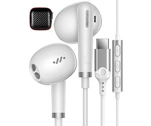 Auriculares USB C para iPhone 16e Samsung Galaxy S25 Ultra A16 A55 A35 A34, Auriculares USB Tipo C con micrófono Auricular con Cable Tipo C Cascos USB C para OnepPlus 13 Xiaomi 14T Pixel 8a 7a 9 Pro