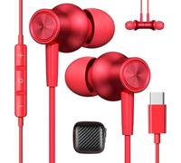 Auriculares USB C para iPhone 17 16e 15 Pro Max 5G Galaxy A37 A57 A36 A56 | Magnéticos Cancelación Ruido Estéreo Audifonos Tipo C con Micrófono para Samsung S26 Xiaomi 17T 15 POCO X8 Pad8 7 Pixel 10 9a