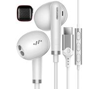 Auriculares USB C para iPhone 17 16e para Galaxy S26 Ultra A17 A16 A37 A57 | Auriculares USB Tipo C con micrófono Auricular con Cable Tipo C Cascos USB C para Xiaomi 17T Pro 17 Ultra POCO X8 X7 F8 Pro