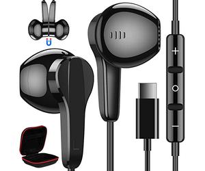 Auriculares USB C para iPhone 17 Air 16e 5G Samsung Galaxy A57 A37 A27 A56 | Estéreo Magnéticos Auricular con Micrófono Cable Audifonos Tipo C para Pixel 10 9a Google 8a Xiaomi 17T POCO X8 Pro Max iPad