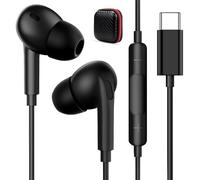 Auriculares USB C para Samsung A26 A16 A17 5G Galaxy A56 A36 A55 A35,In Ear Tipo C Audifonos con Cable Microfono Estéreo Cancelación Ruido para iPhone 16e Pixel Xiaomi Redmi Note 14 Pro+ OPPO Find X9