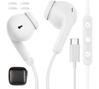 Auriculares USB C para Samsung A56 A36 A55 A35 A54 A34 A16 5G Galaxy S24 FE, estéreo HiFi Audifonos con Cable micrófono Tipo C Auricular para iPhone 16 Pro 15 iPad Air Poco X7 Pro