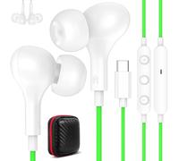 Auriculares USB C para Samsung A57 A37 A27 5G A36 A56 Galaxy A55 A35 A16 | Magnéticos Tipo C Audifonos con Cable Micrófono Control de Volumen,Auricular USB C para iPhone 17 16e Pixel 10 9a Mi 17T iPad
