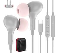 Auriculares USB C para Samsung A57 A37 A27 5G A36 A56 Galaxy A55 A35 A16 | Magnéticos Tipo C Audifonos con Cable Micrófono Control de Volumen,Auricular USB C para iPhone 17 16e Pixel 10 9a Mi 17T iPad