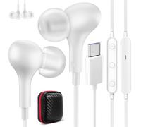Auriculares USB C para Samsung A57 A37 A27 5G A36 A56 Galaxy A55 A35 A16 | Magnéticos Tipo C Audifonos con Cable Micrófono Control de Volumen,Auricular USB C para iPhone 17 16e Pixel 10 9a Mi 17T iPad