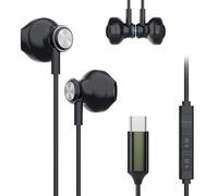 Auriculares USB C para Samsung Galaxy A56 A55 A36 A26 A17 A16 A06 A54 A35 A34 S25 S24 S23 S22 S21 Ultra 5G Auriculares in-ear con micrófono para iPhone 17 16 15 iPad Pro Airpods Pixel 7 8 9 9a