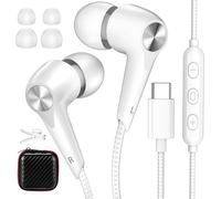Auriculares USB C para Samsung Galaxy A57 A37 A56 A36 A27 5G A26 Pixel 10 9 | Estéreo HiFi Tipo C Audifonos con Cable Micrófono Aislamiento Acústico Auricular para iPhone 16e 17 Pro iPad Xiaomi 17T OPPO