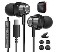 Auriculares USB C, para Samsung Galaxy S24 S23 S22 Ultra S25 S21 A54 A53 A33 5G, Micrófono para Ilamada de Voz, Música Estéreo, Auriculares con Cable Tipo c para iPhone 15 16 Pro MAX iPad 10 Pixe 8 7