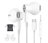 Auriculares USB C para Samsung Galaxy S24 S23 S22 Ultra S25 S21 A55 A53 A54 e iPhone 15 Pro MAX Pixel 9 8 7 6 Pro iPad 10 - In-Ear con Micrófono y Control del Volumen