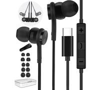 Auriculares USB C para Samsung Galaxy S26 S25 S24 S23 S22 Ultra S21 S20 FE A56 A55 A53 A54 5G, In Ear Sonido Estéreo Auriculares con Cable Tipo C para iPhone 17 16 15 Pro MAX, Huawei, Xiaomi
