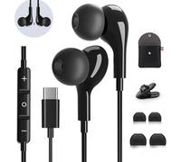 Auriculares USB C para Samsung Galaxy S26 Ultra S25 S24 S23 A56 A55 A35 A17 A16 5G In-Ear Tipo C Auriculares con Cable Cascos con Micrófono Control del Volumen,para iPhone 15 16 17 Pixel 10 9