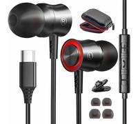 Auriculares USB C para Samsung S24 S22 S23 Ultra S21 S20 FE A55 A54 A34 A33 USB C Auriculares con cable con micrófono tipo C auriculares para iPhone 15 Pro Max iPad 10 Air 5 Google Pixel 8 7 Pro 7a