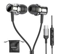 Auriculares USB C para Samsung S25 S24 S23 S22 Ultra FE A55 A54, auriculares in-ear con cable tipo C con micrófono, control de volumen, estéreo magnético, reducción de ruido para iPhone 16 15