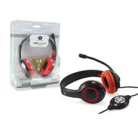 CONCEPTRONIC AUSCULTADORES CABO USB VERMELHO
