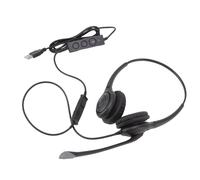 Auriculares USB con micrófono para atención al cliente, diseño ergonómico, reducción de ruido para una calidad de llamada nítida, diadema