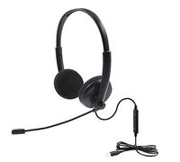 Auriculares USB,Micrófono Micrófono PC Auriculares Telefono USB/3.5mm Cancelación de Ruido & Sonido estéreo Claro Cascos Business para Skype Centro de llamadas Cursos Online Computadora de oficina PS4