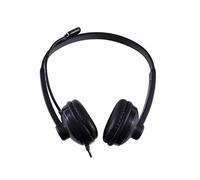 Auriculares USB Negros de diseño ergonómico, con Cable de 1.2 Metros, frecuencia de 20 Hz a 20 kHz. Diseñado para: Uso Diario, Gaming y Multimedia.
