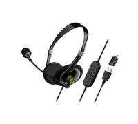 Auriculares USB para Computadora Operador Comercial Auriculares Especiales Auriculares con Cable Auriculares de Control en Línea con Adaptador Typec