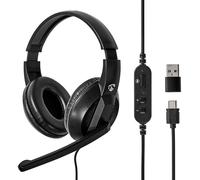Auriculares USB para PC con Micro (Negro) - NEDIS