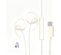 Auriculares USB tipo C abiertos para iPhone 17 Pro Max 16 16e 15/Samsung A17 S25 S24 S26, auriculares deportivos con cable con ganchos para las orejas y micrófono para laptop, iPad A16/Pixel 10 9a