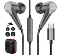 Auriculares USB Tipo C, Auriculares con Cable Tipo C para iPhone 16 15 Plus, In Ear Auriculares Tipo C con Micrófono Control Volumen,para Galaxy s25 Ultra A16 Pixel 9 Pro Fold OnePlus Pad Open Nord3