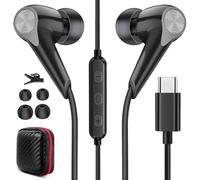 Auriculares USB Tipo C, Auriculares con Cable Tipo C para iPhone 16 Pro MAX 15 Plus, In Ear Auriculares Tipo C con Micrófono Control Volumen,para Galaxy s25 A16 Pixel 9 Pro Fold OnePlus Pad Open Nord3